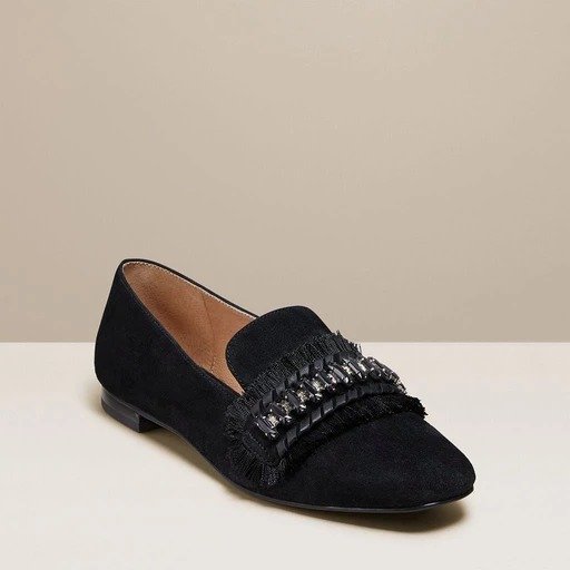 Beatrix Jeweled Suede Loafer