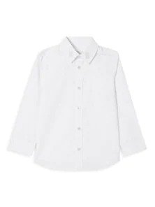 Little Boy's & Boy's Nyles TB-Embroidered Stretch-Cotton Shirt