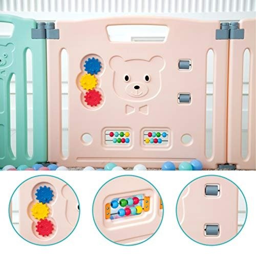 The Additional Extra Panel ONLY for Model Classic Baby playpen of(Blue&Pink, Classic Extra 2 Panel)
