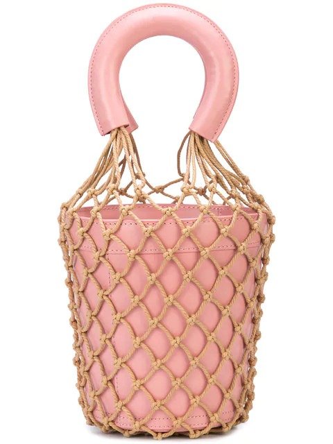 粉色渔网包