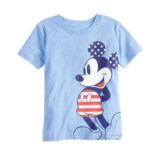 Mickey Mouse Toddler Boy Stars & Stripes Graphic Tee