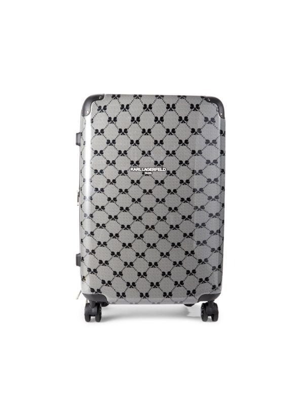 24 Inch Diamond Monogram Spinner Suitcase