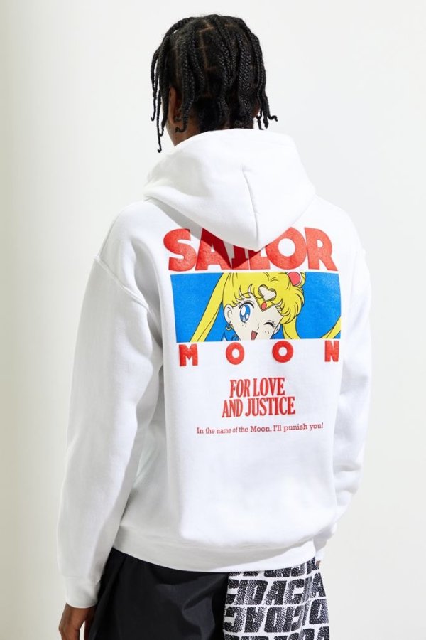 Sailor Moon Puff Print Hoodie Sweatshirt