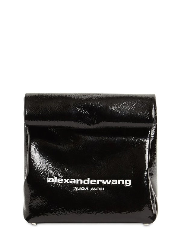 PATENT LEATHER LUNCH BAG
