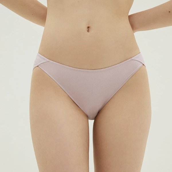 Pure Comfort Ribbed Low Waist Cotton Brief