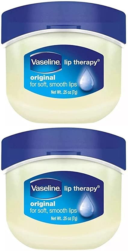 Vaseline Mini Lip Therapy Lip Balm Original | Intensive Lip Repair Treatment for Cracked, Dry and Chapped Lips | Mini Travel Size 7g (Pack of 2)
