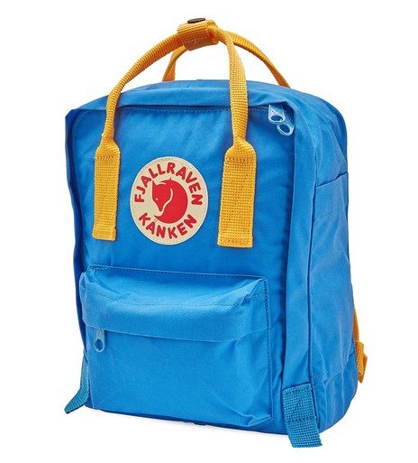 Kanken Mini Blue Warm-Yellow Backpack 23561-160