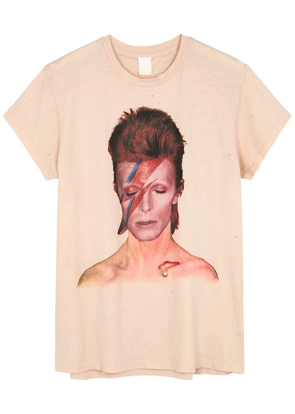 Bowie Ziggy printed cotton T-shirt