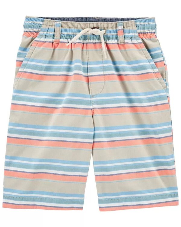 Striped Pull-on Shorts