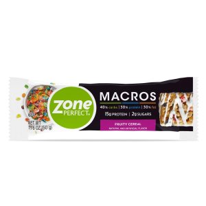 Zone Perfect Macros Protein Bars, Fruity Cereal, 20 Count