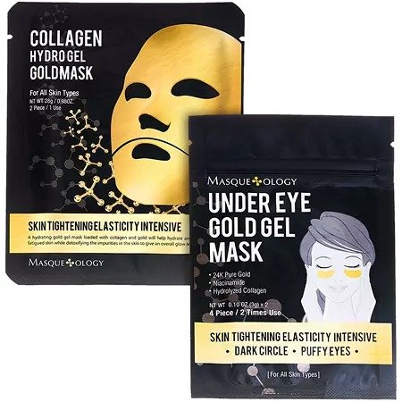 Masqueology Gold Gel Mask Set (12 ct.) - Sam's Club