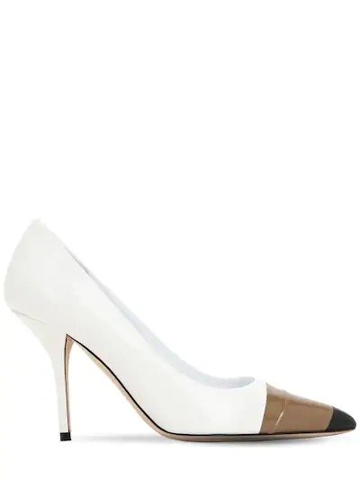 90MM ANNALISE LEATHER PUMPS