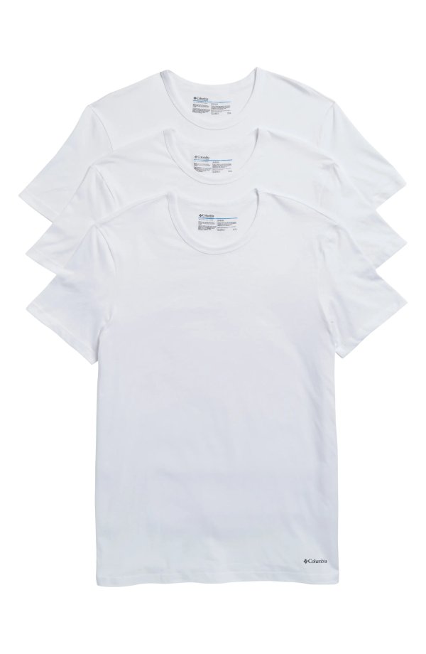 3-Pack Cotton Crewneck T-Shirts