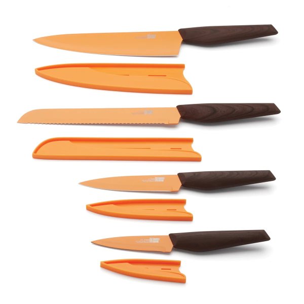 Robert Irvine 4-Piece Cutlery Set, Orange