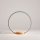 Wood and Metal LED Hoop Light + Reviews | Crate and Barrel