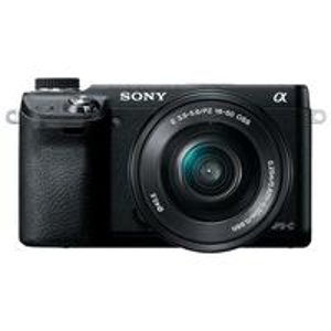 Sony NEX-6L/B 16.1 MP Compact Interchangeable Lens Digital Camera with 16-50mm Power Zoom Lens and 3-Inch LED - Rakuten.com Shopping