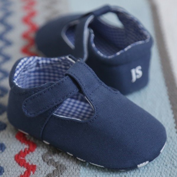 Personalized Navy Blue Pre-Walker Shoes
