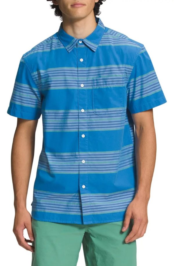 Baytrail Stripe Short Sleeve Button-Up Shirt