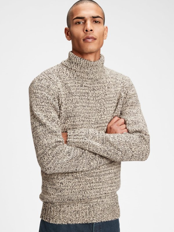 Marled Turtleneck Sweater