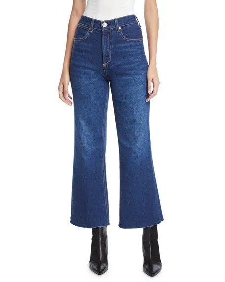 Justine High-Rise Cropped Flare-Leg Jeans