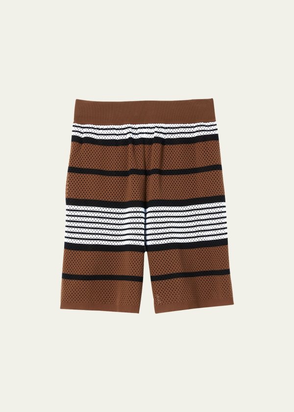 Men's Stripe Knit Shorts