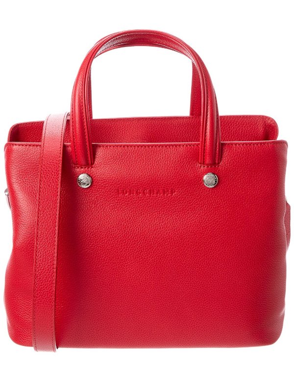 Le Foulonne Leather Top Handle Tote