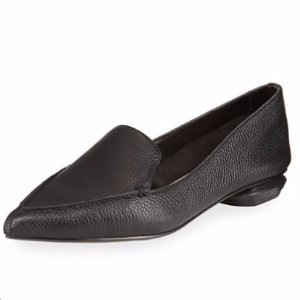 Neiman Marcus Pebbled Pointed-Toe Loafer @ Neiman Marcus Last Call
