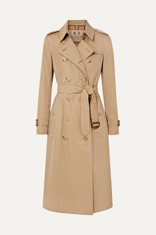 The Chelsea Long cotton-gabardine trench coat