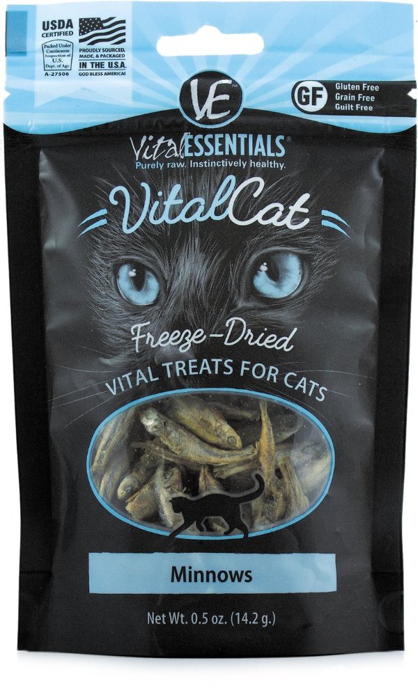 Minnows Freeze-Dried Cat Treats, 0.5-oz bag - Chewy.com