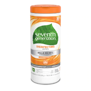Seventh Generation Disinfecting Wipes Lemongrass and Citrus, 35 Wipes