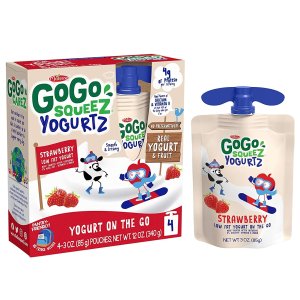 GoGo SqueeZ 低脂果味酸奶草莓口味 4袋装