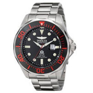 Invicta Men's 14652SYB "Pro Diver" Black-And-Red Stainless Steel Watch