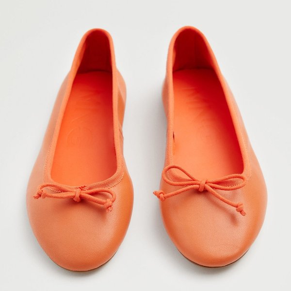 橘色芭蕾鞋