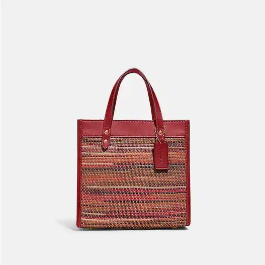 Field Tote 22 In Upwoven Leather