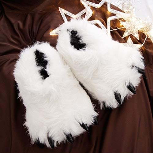 Bear Claw Cute Fluffy Animal Slippers for Women Monster Cosplay