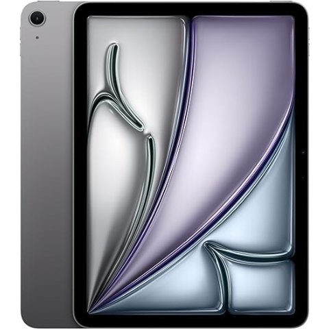 iPad Air 11-inch (M2): Liquid Retina Display, 128GB, Landscape 12MP Front Camera/12MP Back Camera, Wi-Fi 6E, Touch ID, All-Day Battery Life — Space Gray