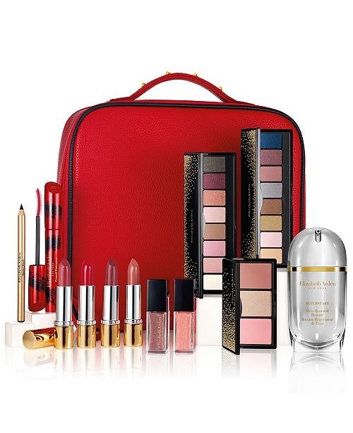 Elizabeth Arden Holiday Blockbuster - Only $67 with any $35 Elizabeth Arden purchase (A $389 Value!) Advanced Ceramide Capsules Daily Youth Restoring Serum, 90 pc. Prevage City Smart Double Action Detox Peel Off Mask, 2.5-oz. White Tea Eau de Toilette, 3.3 oz