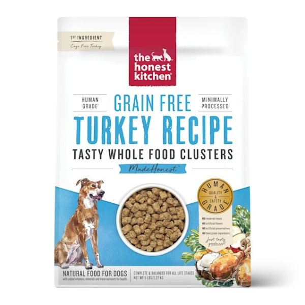 Whole Food Clusters Grain Free Turkey Dry Dog Food, 5 lbs. | Petco