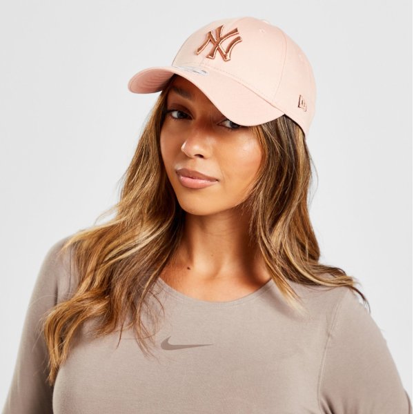 NY棒球帽 粉色