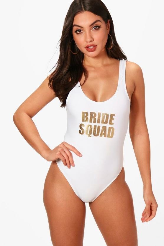 Bride Squad Slogan 白色款