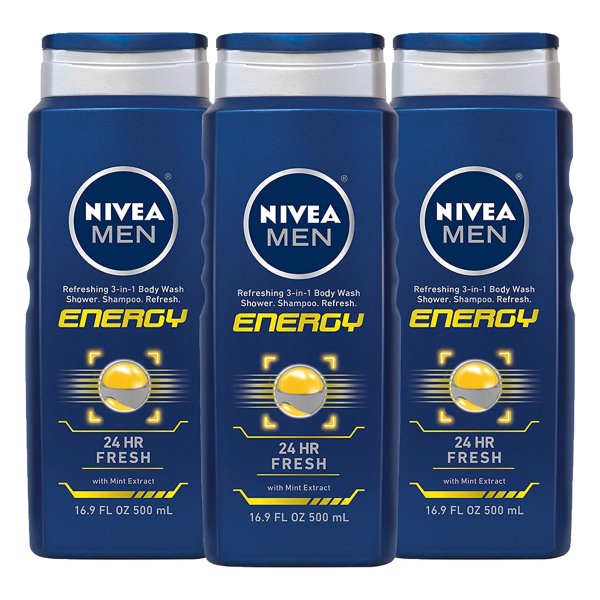 NIVEA Men Energy 3-in-1 Body Wash Hot Sale