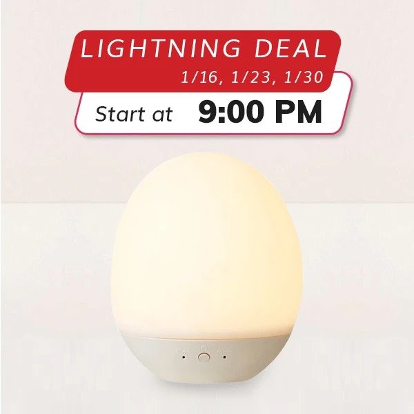 Silicon Eggshell Timing Night Light (Lightning Deal)