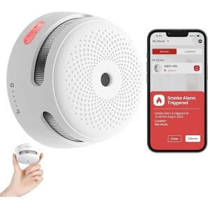 X-Sense Smart Smoke Detector Fire Alarm with Replaceable Battery