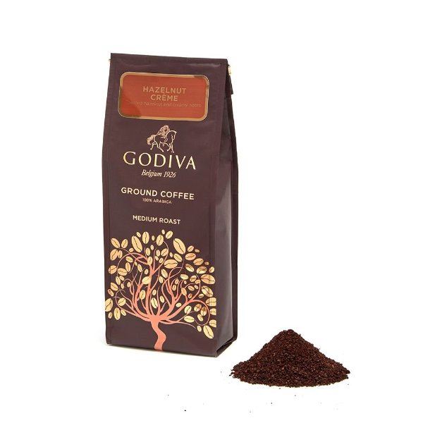 Chocolatier Assorted Hazelnut Ground Coffee Gift Bag Hazelnut Crème, 10 Ounce