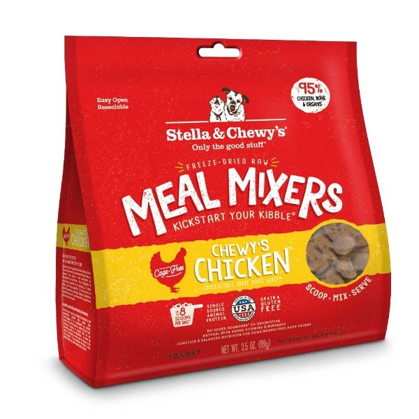Stella & Chewy's Freeze Dried Raw Chewy's Chicken Meal Mixers Grain Free Dog Food Topper | Petflow