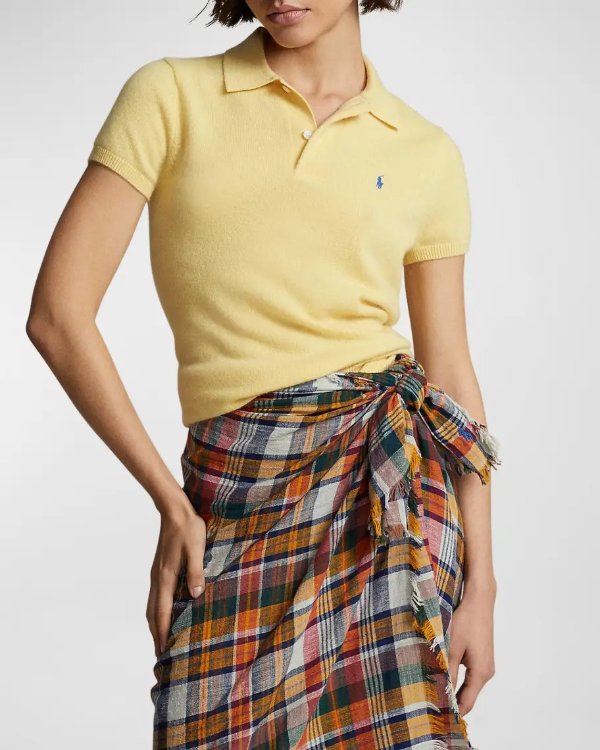 Slim-Fit Cashmere Polo Shirt