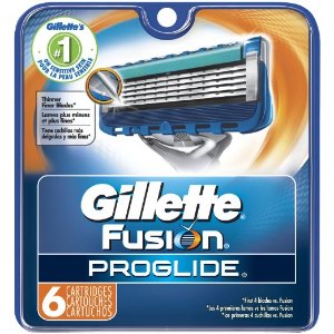 Gillette 吉利 Fusion Proglide 男士手动剃须刀片，6只装