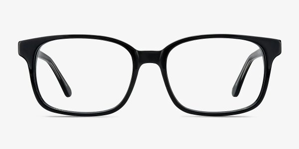 Claudia - Rectangle Black Frame Glasses | EyeBuyDirect