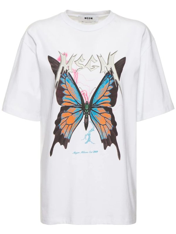 Butterfly printed jersey t-shirt