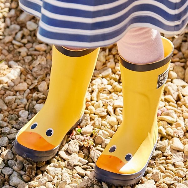 小鸭图案儿童雨靴